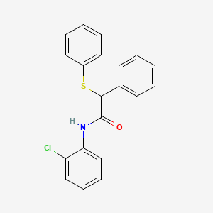 molecular formula C20H16ClNOS B3952277 N-(2-chlorophenyl)-2-phenyl-2-(phenylsulfanyl)acetamide CAS No. 4204-30-2