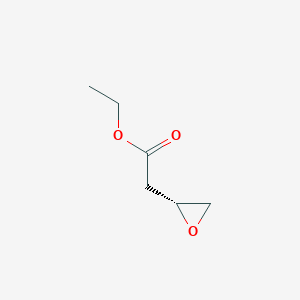 molecular formula C6H10O3 B039525 Ethyl (R)-2-oxiranylacetate CAS No. 112083-64-4