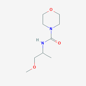 molecular formula C9H18N2O3 B3953055 N-(1-methoxypropan-2-yl)morpholine-4-carboxamide 