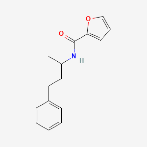 molecular formula C15H17NO2 B3953076 N-(4-phenylbutan-2-yl)furan-2-carboxamide 