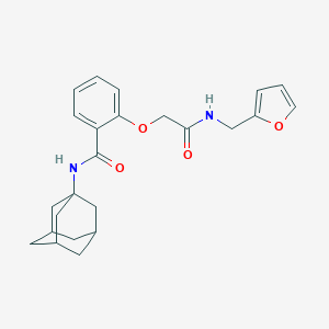 molecular formula C24H28N2O4 B395310 N-(1-adamantyl)-2-{2-[(2-furylmethyl)amino]-2-oxoethoxy}benzamide 