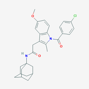 molecular formula C29H31ClN2O3 B395314 N-(ADAMANTAN-1-YL)-2-[1-(4-CHLOROBENZOYL)-5-METHOXY-2-METHYL-1H-INDOL-3-YL]ACETAMIDE 