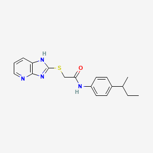 molecular formula C18H20N4OS B3953175 N-[4-(BUTAN-2-YL)PHENYL]-2-{3H-IMIDAZO[4,5-B]PYRIDIN-2-YLSULFANYL}ACETAMIDE 