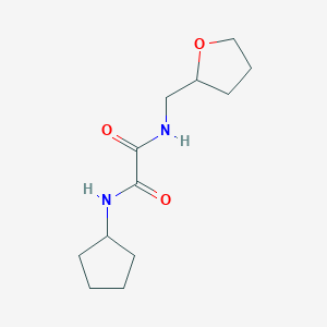 molecular formula C12H20N2O3 B3953198 N-cyclopentyl-N'-(tetrahydrofuran-2-ylmethyl)ethanediamide 