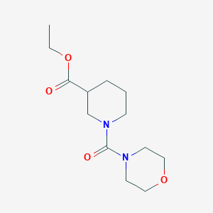 molecular formula C13H22N2O4 B3953251 Ethyl 1-(morpholin-4-ylcarbonyl)piperidine-3-carboxylate 
