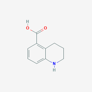 molecular formula C10H11NO2 B039534 1,2,3,4-Tetrahydroquinoline-5-carboxylic acid CAS No. 114527-54-7