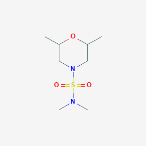 molecular formula C8H18N2O3S B3953464 N,N,2,6-tetramethylmorpholine-4-sulfonamide 