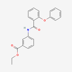 molecular formula C22H19NO4 B3953489 Ethyl 3-(2-phenoxybenzamido)benzoate 