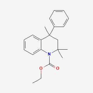 molecular formula C21H25NO2 B3953771 ethyl 2,2,4-trimethyl-4-phenyl-3,4-dihydroquinoline-1(2H)-carboxylate 