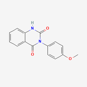 molecular formula C15H12N2O3 B3953785 3-(4-methoxyphenyl)-1H-quinazoline-2,4-dione CAS No. 2400-97-7