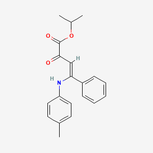 molecular formula C20H21NO3 B3954103 Isopropyl (Z)-2-oxo-4-phenyl-4-(p-tolylamino)but-3-enoate 