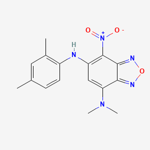 molecular formula C16H17N5O3 B3954223 N6-(2,4-dimethylphenyl)-N4,N4-dimethyl-7-nitro-2,1,3-benzoxadiazole-4,6-diamine 