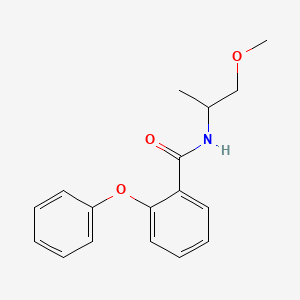 molecular formula C17H19NO3 B3954510 N-(1-methoxypropan-2-yl)-2-phenoxybenzamide 