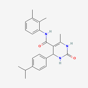 molecular formula C23H27N3O2 B3954560 N-(2,3-dimethylphenyl)-6-methyl-2-oxo-4-(4-propan-2-ylphenyl)-3,4-dihydro-1H-pyrimidine-5-carboxamide 