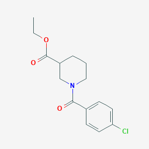 molecular formula C15H18ClNO3 B3954580 ethyl 1-(4-chlorobenzoyl)piperidine-3-carboxylate 