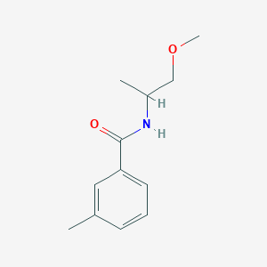 molecular formula C12H17NO2 B3954821 N-(1-methoxypropan-2-yl)-3-methylbenzamide 