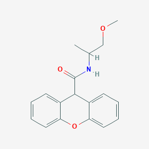 molecular formula C18H19NO3 B3955256 N-(1-methoxypropan-2-yl)-9H-xanthene-9-carboxamide 