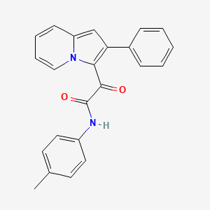 molecular formula C23H18N2O2 B3955715 N-(4-methylphenyl)-2-oxo-2-(2-phenylindolizin-3-yl)acetamide CAS No. 328022-67-9