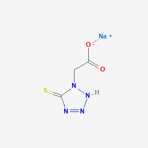 1H-Tetrazole-1-acetic acid, 2,5-dihydro-5-thioxo-, monosodium salt