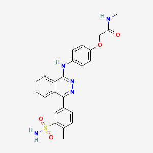 molecular formula C24H23N5O4S B3955942 N-methyl-2-(4-{[4-(4-methyl-3-sulfamoylphenyl)phthalazin-1-yl]amino}phenoxy)acetamide CAS No. 6617-99-8
