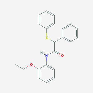 molecular formula C22H21NO2S B3956001 N-(2-ethoxyphenyl)-2-phenyl-2-(phenylsulfanyl)acetamide 