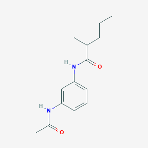 molecular formula C14H20N2O2 B3956125 N-(3-acetamidophenyl)-2-methylpentanamide 