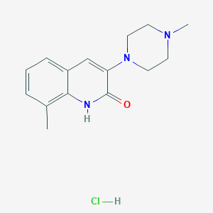 8-Methyl-3-(4-methyl-1-piperazinyl)-2(1H)-quinolinone