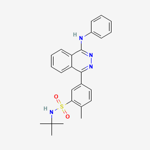 molecular formula C25H26N4O2S B3956449 N-tert-butyl-2-methyl-5-[4-(phenylamino)phthalazin-1-yl]benzenesulfonamide 