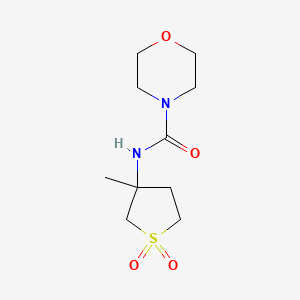 molecular formula C10H18N2O4S B3956559 N-(3-methyl-1,1-dioxothiolan-3-yl)morpholin-4-ylcarboxamide 