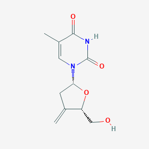 molecular formula C11H14N2O4 B039567 3'-C-Methylidene-2',3'-dideoxy-5-methyluridine CAS No. 118744-89-1