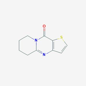 molecular formula C10H10N2OS B039569 7,8-Dihydro-5H-pyrido[1,2-a]thieno[3,2-d]pyrimidin-10(6H)-one CAS No. 120079-42-7