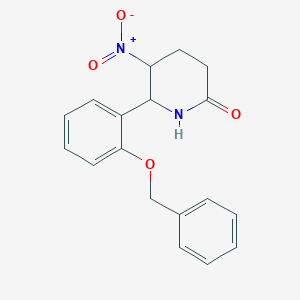 molecular formula C18H18N2O4 B3956913 6-[2-(Benzyloxy)phenyl]-5-nitropiperidin-2-one 