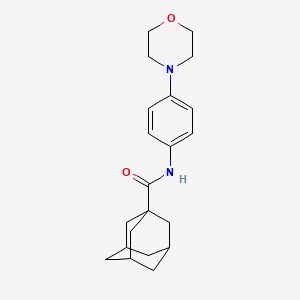 molecular formula C21H28N2O2 B3956932 Adamantane-1-carboxylic acid (4-morpholin-4-yl-phenyl)-amide 