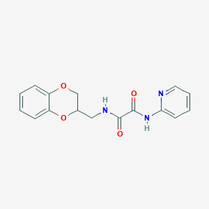 molecular formula C16H15N3O4 B3957025 N-(2,3-dihydro-1,4-benzodioxin-2-ylmethyl)-N'-(pyridin-2-yl)ethanediamide 