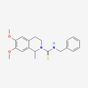 molecular formula C20H24N2O2S B3957099 N-benzyl-6,7-dimethoxy-1-methyl-3,4-dihydroisoquinoline-2(1H)-carbothioamide 