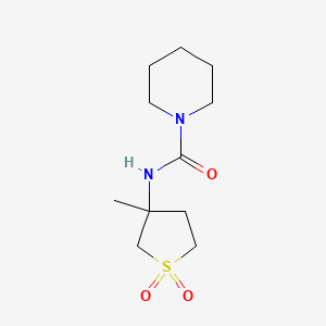 molecular formula C11H20N2O3S B3957334 N-(3-methyl-1,1-dioxothiolan-3-yl)piperidine-1-carboxamide 