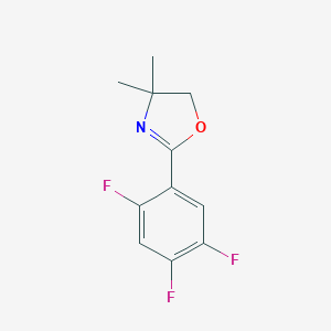 molecular formula C11H10F3NO B039577 2-(2,4,5-Trifluorophenyl)-4,5-dihydro-4,4-dimethyloxazole CAS No. 125290-72-4