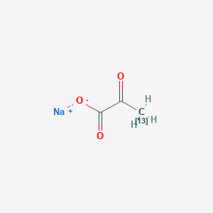molecular formula C3H3NaO3 B039579 Sodium 2-oxopropanoate-13C CAS No. 124052-04-6