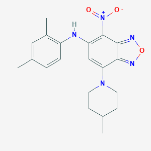 molecular formula C20H23N5O3 B395799 N-(2,4-dimethylphenyl)-7-(4-methylpiperidin-1-yl)-4-nitro-2,1,3-benzoxadiazol-5-amine 