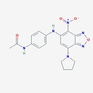 N-{4-[(4-nitro-7-pyrrolidin-1-yl-2,1,3-benzoxadiazol-5-yl)amino]phenyl}acetamide