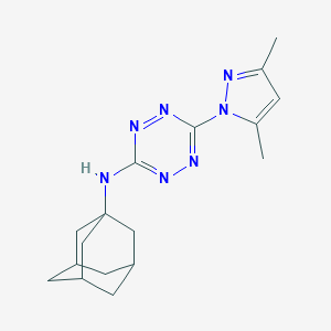 molecular formula C17H23N7 B395805 N-(1-adamantyl)-6-(3,5-dimethyl-1H-pyrazol-1-yl)-1,2,4,5-tetraazin-3-amine 