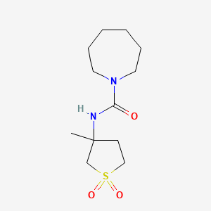 molecular formula C12H22N2O3S B3958417 N-(3-methyl-1,1-dioxidotetrahydrothiophen-3-yl)azepane-1-carboxamide 