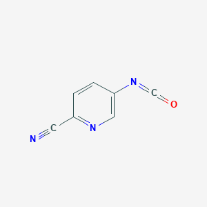 molecular formula C7H3N3O B039585 5-Isocyanatopyridine-2-carbonitrile CAS No. 125117-98-8
