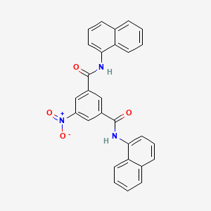 molecular formula C28H19N3O4 B3958600 N1,N3-BIS(NAPHTHALEN-1-YL)-5-NITROBENZENE-1,3-DICARBOXAMIDE 