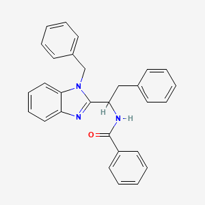 molecular formula C29H25N3O B3958697 N-(1-(1-BENZYL-1H-BENZIMIDAZOL-2-YL)-2-PHENYLETHYL)BENZAMIDE 