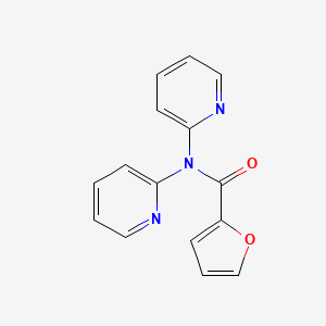 molecular formula C15H11N3O2 B3958736 N,N-di(pyridin-2-yl)furan-2-carboxamide 