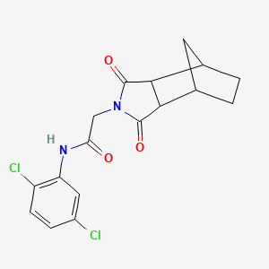 molecular formula C17H16Cl2N2O3 B3958878 N-(2,5-dichlorophenyl)-2-(3,5-dioxo-4-azatricyclo[5.2.1.0~2,6~]dec-4-yl)acetamide 