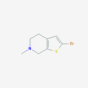 molecular formula C8H10BrNS B039590 2-Bromo-6-methyl-4,5,6,7-tetrahydrothieno[2,3-c]pyridine CAS No. 123279-82-3