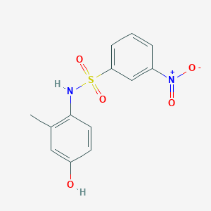 molecular formula C13H12N2O5S B3959046 N-(4-hydroxy-2-methylphenyl)-3-nitrobenzenesulfonamide 