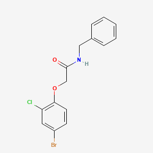 molecular formula C15H13BrClNO2 B3959083 N-benzyl-2-(4-bromo-2-chlorophenoxy)acetamide 